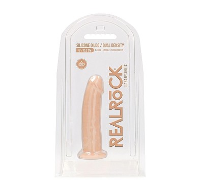 Żylaste silikonowe dildo mocna przyssawka 15 cm